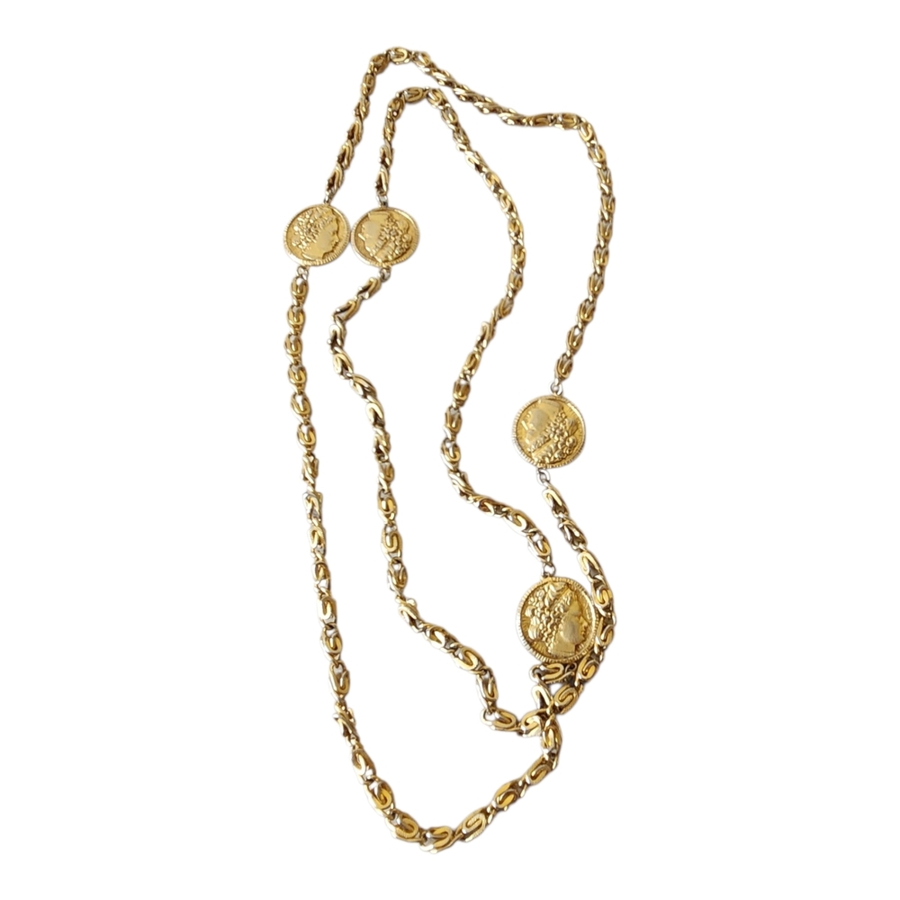 Gold Coin Layered Necklace - Women Jewelry - Picture 3 of 7